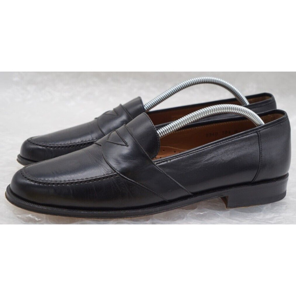 Magnanni Mens Leather Slip On Loafers Size 10.5 Black main image 4